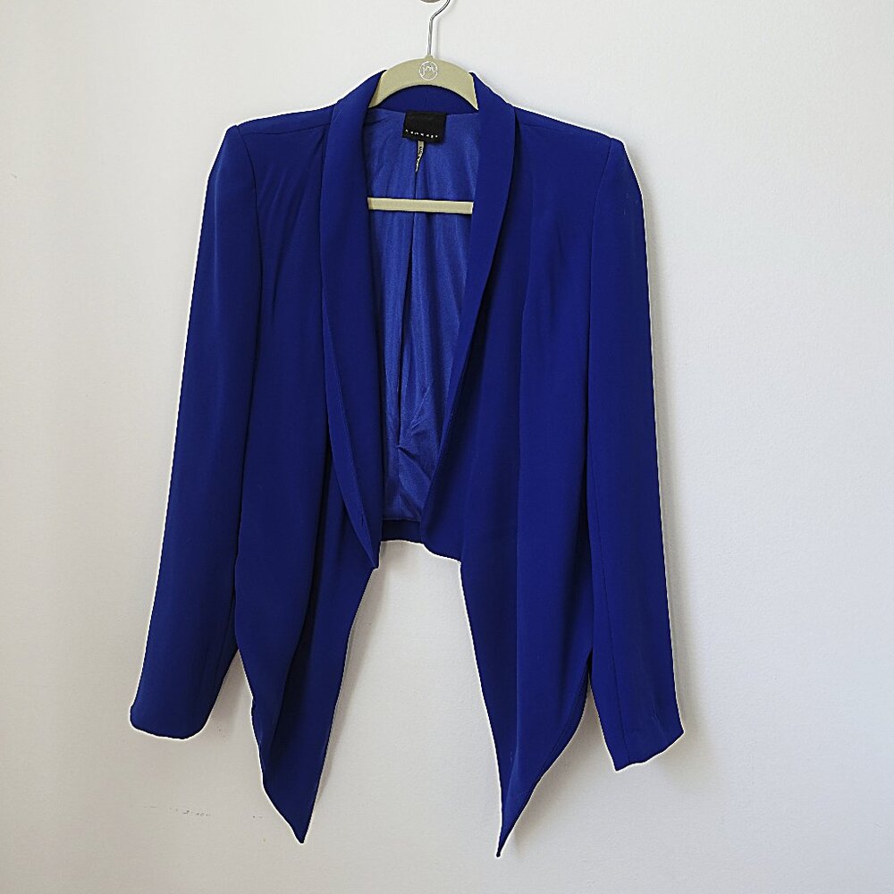 Cobalt Blue Drapey Blazer from H&M Size M